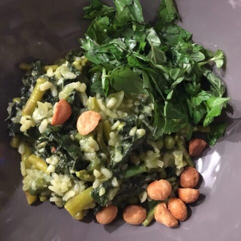 Creamy Greens Risotto